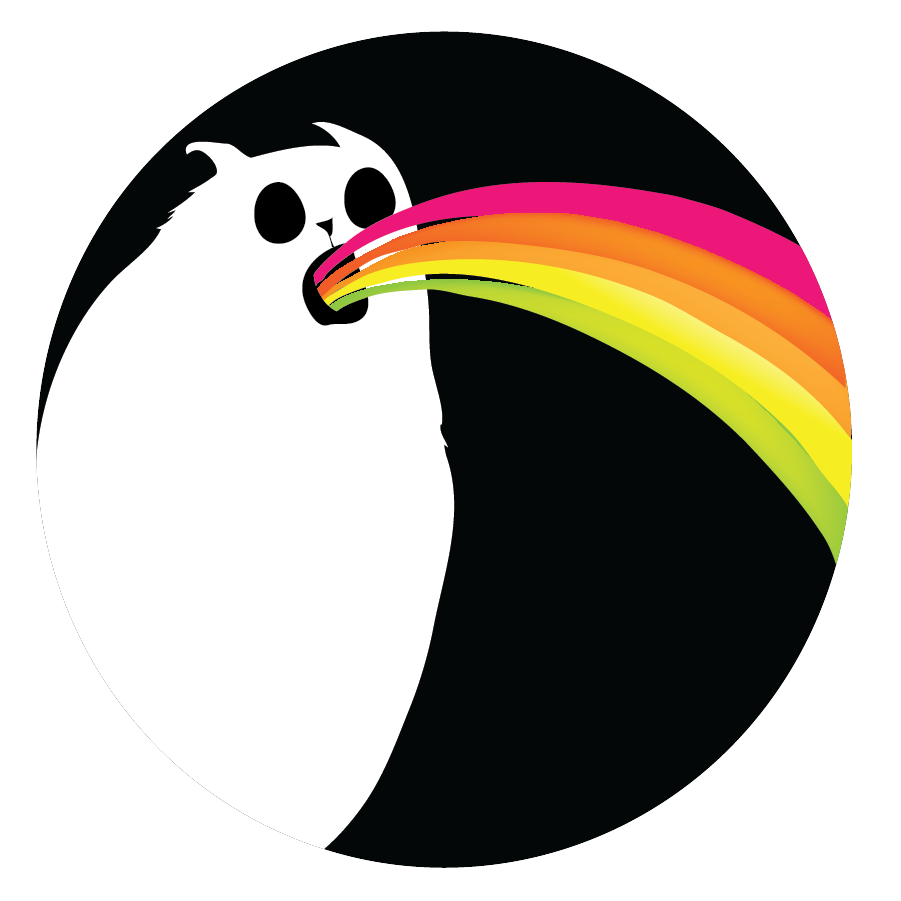 RAINBOW RALPHING CAT
